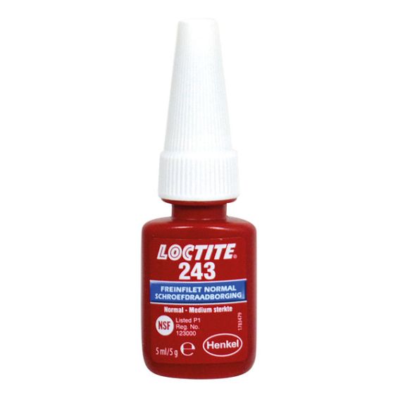 Loctite 243 borgmlddel medium 5 ml  Blauw