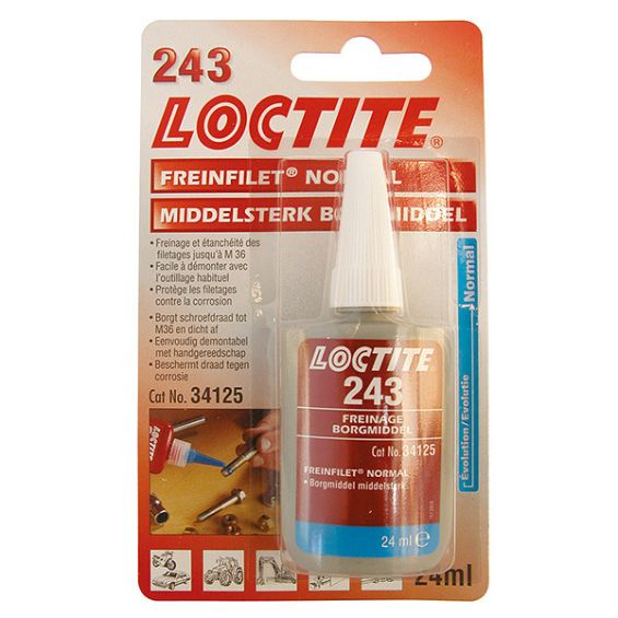 Loctite 243 borgmlddel medium 24 ml Blauw