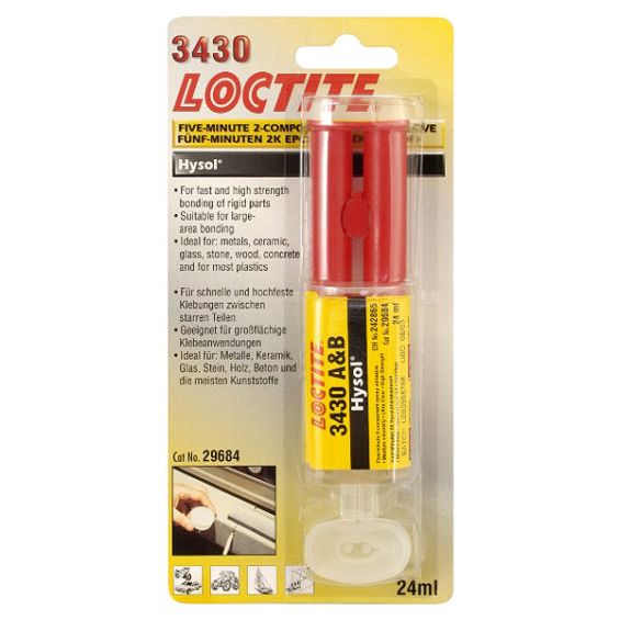 Loctite 3430 epoxylijm metaal/rubber/kunststof 24 ml