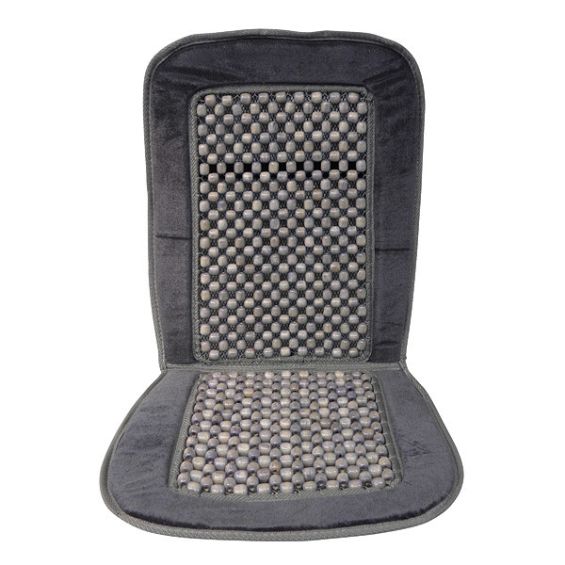 Carpoint Kralenkussen Deluxe Grijs