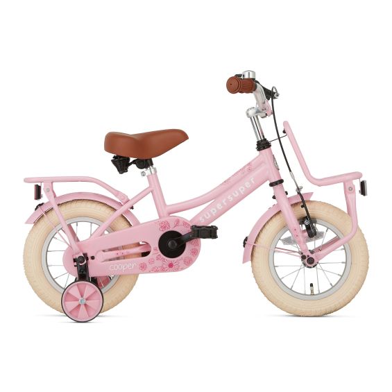 Supersuper Kinderfiets Cooper 12 inch Roze kopen? ✓ Snel geleverd