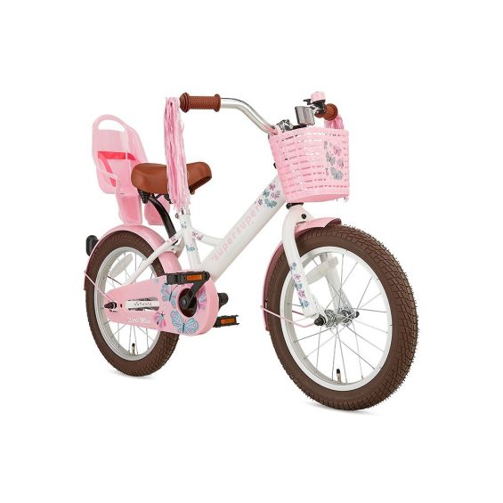 Supersuper Kinderfiets Little Miss 16 inch Wit