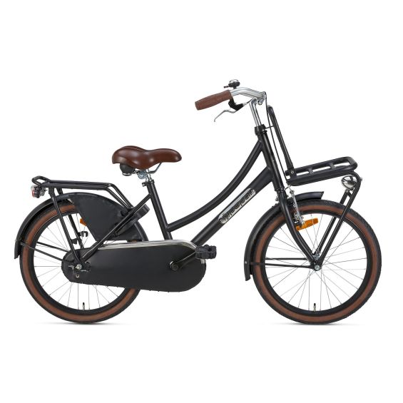 Popal Kinderfiets daily dutch Basic 20 inch Mat zwart