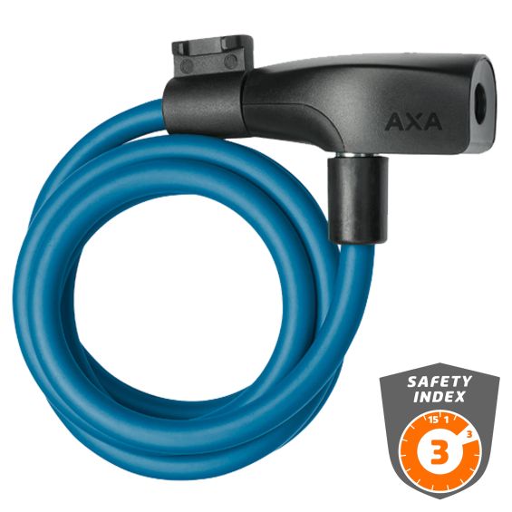 Axa Kabelslot Resolute 8-120 petrol blauw