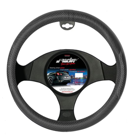 Simoni Racing Stuurwielhoes Inox Nero 37-39cm Zwart Carbon-Look