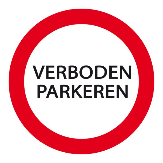 Carpoint Bord Parkeren Verboden Ø 24cm Carpoint Bord Parkeren Verboden Ø 24cm