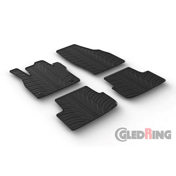 Gledring Rubbermatten passend voor Seat Ibiza 6F 5-deurs 6/2017- & Seat Arona 11/2017- (T profiel 4-delig + montageclips) Gledring Rubbermatten passend voor Seat Ibiza 6F 5-deurs 6/2017- & Seat Arona 11/2017- (T profiel 4-delig + montageclips)