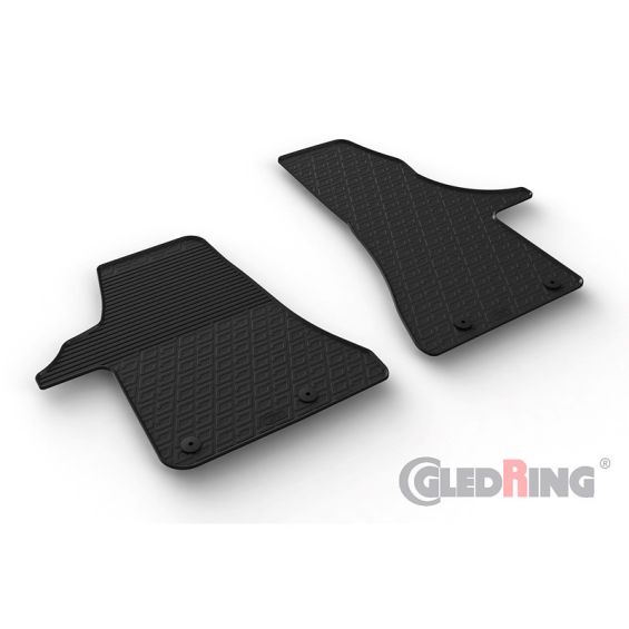 Gledring Rubbermatten passend voor Volkswagen Transporter T6.1 2020- (G profiel 2-delig + montageclips) Gledring Rubbermatten passend voor Volkswagen Transporter T6.1 2020- (G profiel 2-delig + montageclips)
