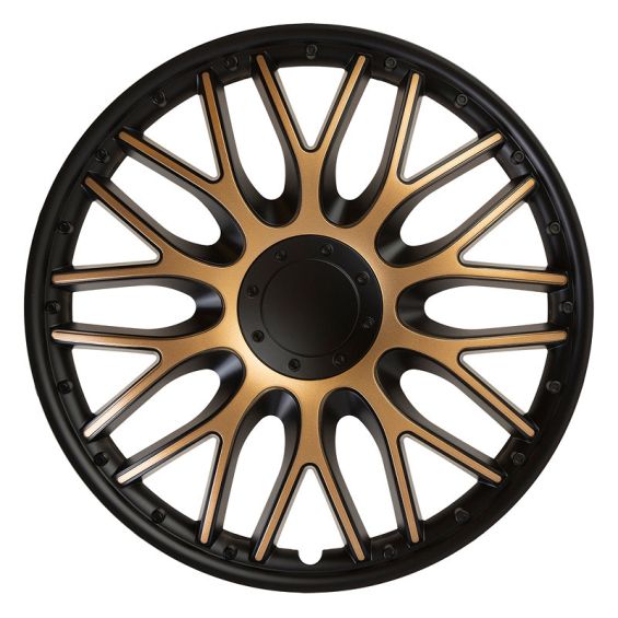 J-Tec 4-Delige Wieldoppenset Orden 13-inch zwart/goud