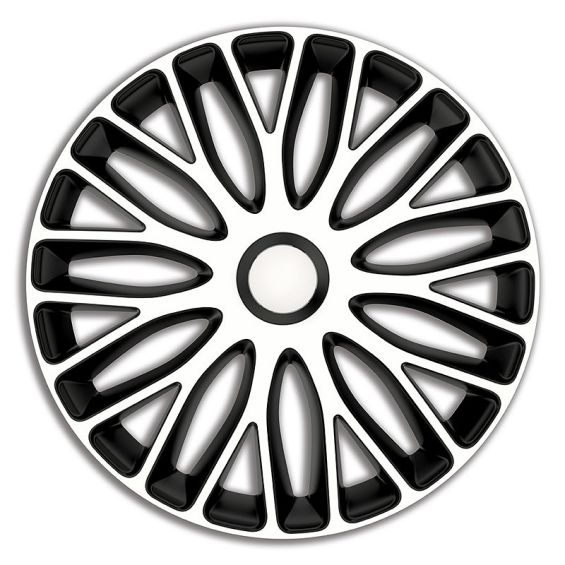 AutoStyle 4-Delige Wieldoppenset Mugello 17-inch wit/zwart