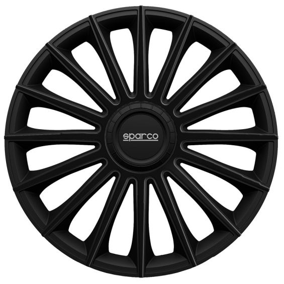 Sparco 4-Delige Wieldoppenset Treviso 16-inch zwart