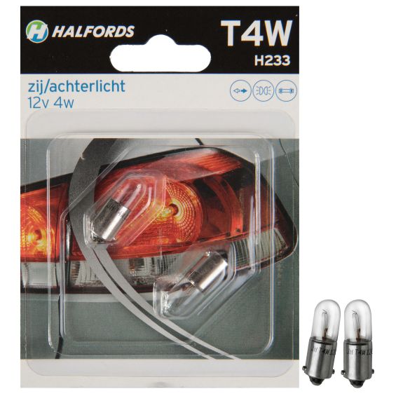 Halfords Autolampen T4W