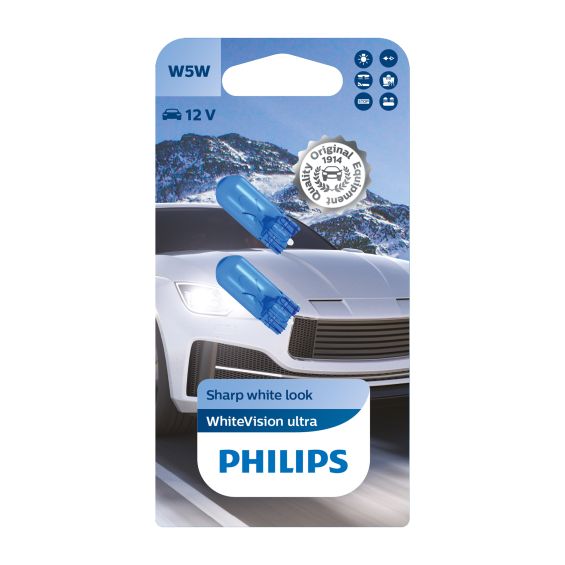 Philips 12961WVUB2 White Vision Ultra W5W 2 stuks