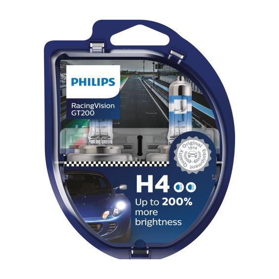 Philips 12342RGTS2 Racing Vision GT200 H4 2 stuks