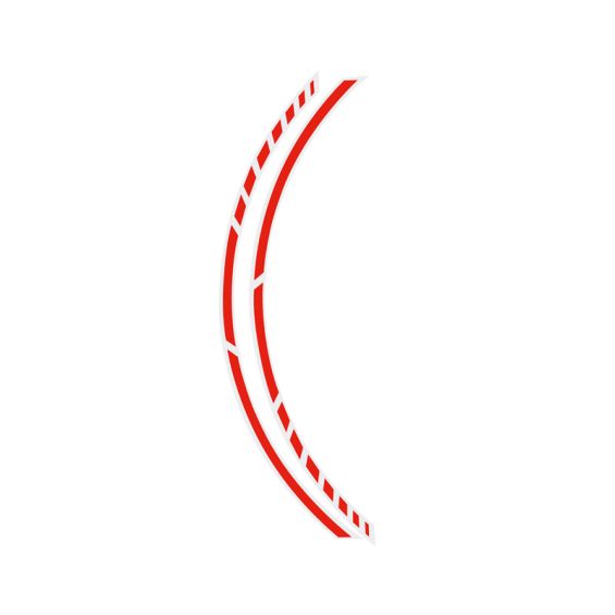 Foliatec PIN-Striping 'Racing' voor velgen Neon-Rood Breedte = 7mm: 14x 41cm