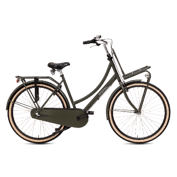 Popal Transportfiets Daily Dutch Basic+ dames 47 cm leger groen