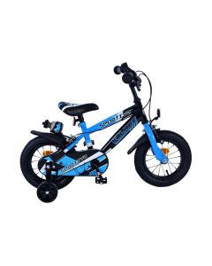 Volare Sportivo Kinderfiets Jongens 12 inch Blauw Zwart Twee Handremmen 2025
