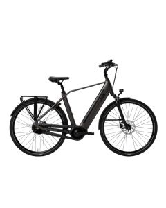 Qwic Elektrische stadsfiets Premium I i-AUTO Dames framemaat XL Zwart 400 Wh