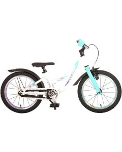 Volare Kinderfiets Glamour 16 inch Wit met licht blauw