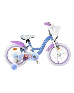 Disney Frozen 2 Kinderfiets Meisjes 16 inch Blauw/Paars Twee handremmen 2025