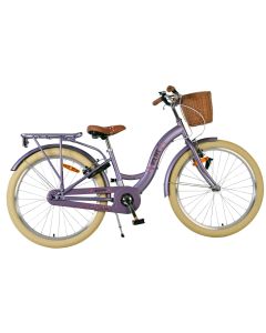 Volare Kinderfiets Blossom Meisjes 24 inch Paars Twee handremmen