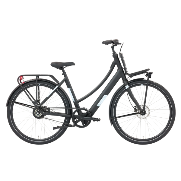 Popal ROYL1 Elektrische stadsfiets Mat zwart 360Wh 47 cm Popal ROYL1 Elektrische stadsfiets Mat zwart 360Wh 47 cm
