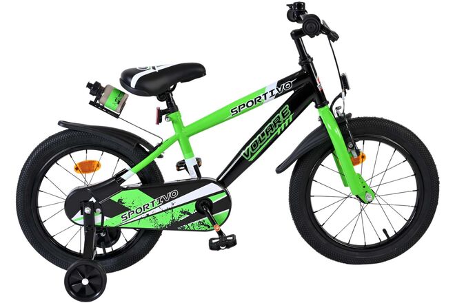 Volare Sportivo Kinderfiets Jongens 16 inch Groen Zwart 2025 Volare Sportivo Kinderfiets Jongens 16 inch Groen Zwart 2025